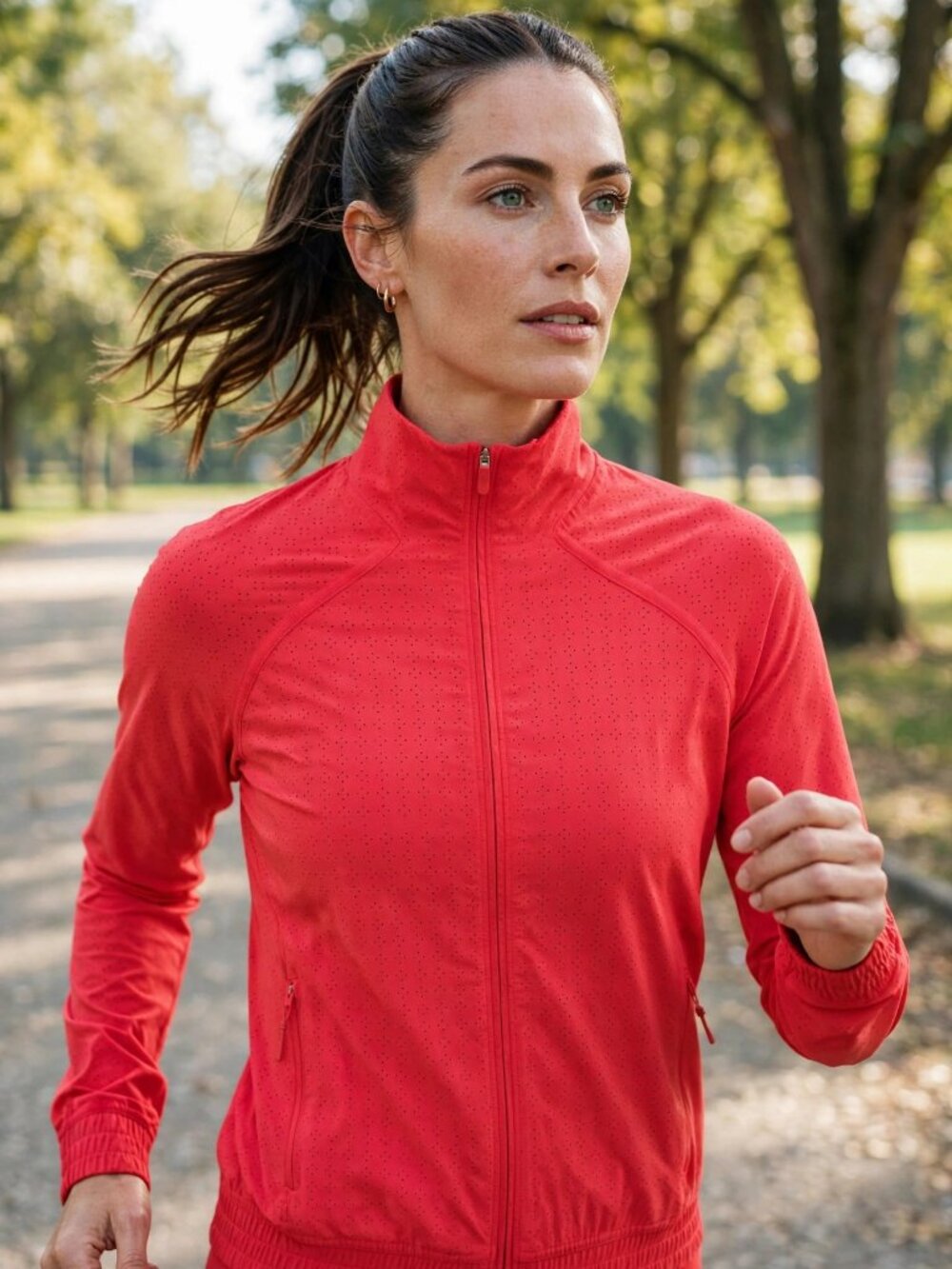 Lululemon Adapted State Perforated Track Jacket 4 Red